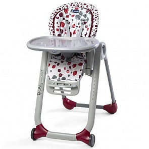 Cтульчик для кормления Polly Progress Cherry (Chicco, 7933574)